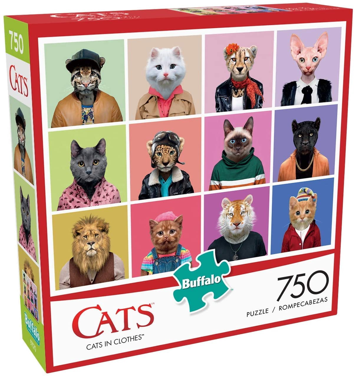 Buffalo Games - Cats - Cats in Clothes - 750 Piece Jigsaw Puzzle
