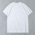 thumbnail image 2 of fatyb Men's Oversized Cotton T-Shirts Solid Color Loose Tshirts Casual Short Sleeve Mens Basic Tee Tops, 2 of 3
