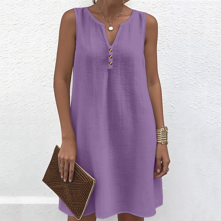 purple denim dress women Deedee Denim Dress - Purple