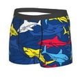 thumbnail image 2 of Kll Cartoon Shark Men'S Cotton Boxer Briefs Underwear-Small, 2 of 9