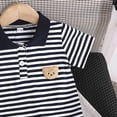 thumbnail image 4 of Zshosam Boys Summer Clothes Set Boy's Summer Outfits Short Sleeve Crewneck T-Shirt Shorts Set Active Casual Clothes Size 2T 3T,(Navy 2-3 Years), 4 of 8