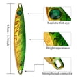 thumbnail image 4 of Señuelos de pesca, señuelos duros crankbait de metal para exteriores, señuelos tipo lápiz, solución innovadora, 4 of 9