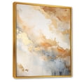 thumbnail image 2 of Designart "Magic Marble Geode In Gold And White IV" Abstract Marble Floater Framed Canvas Wall Art, 2 of 5