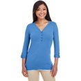 thumbnail image 2 of Devon & Jones Ladies' Perfect Fitâ„¢ Y-Placket Convertible Sleeve Knit Top, 2 of 4