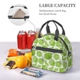 thumbnail image 5 of Uemuo Green Various Lemons Printed Lunch Bag Lunch Box Reusable Insulated Lunch Tote Bag, Leakproof Thermal Cooler Sack Food Handbags Case High Capacity, 5 of 5