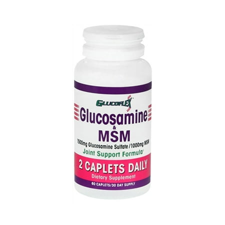 Glucosamine Glucoflex et la formule de soutien interarmées Msm, 2 caplets par jour - 60 Ea