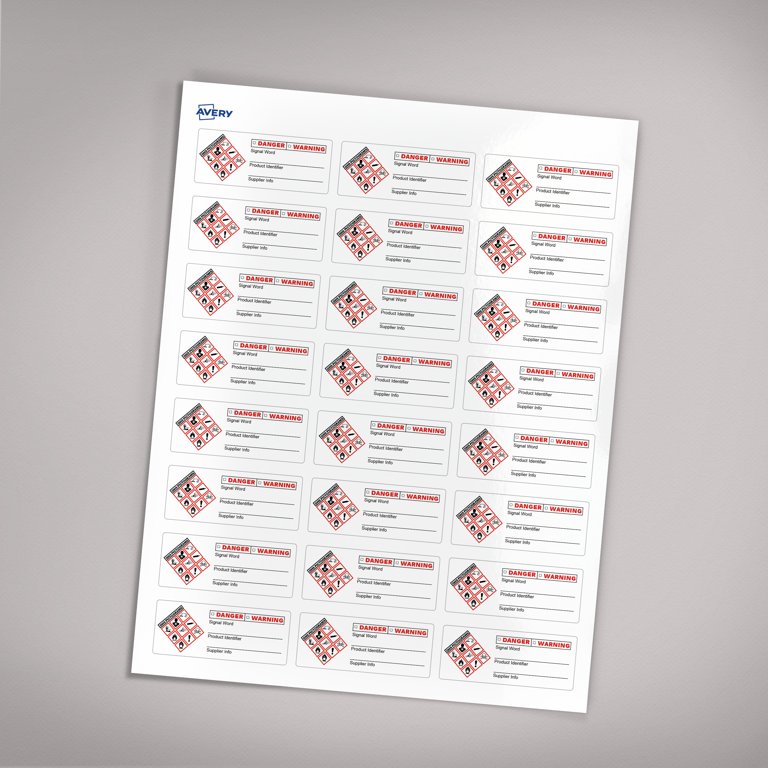 Avery GHS Secondary Container Labels, 1