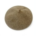 thumbnail image 2 of SikaFu Spring New Mi Bai Big Beret Wind Blows Half Summer, Autumn And Winter Apricot Color Wool Painter Hat Women's Beret, 2 of 9