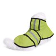 thumbnail image 4 of Chubasquero para perros, chubasquero extra grande con capucha para perros con rayas reflectantes 100% impermeable para perros (verde-L) JM, 4 of 5