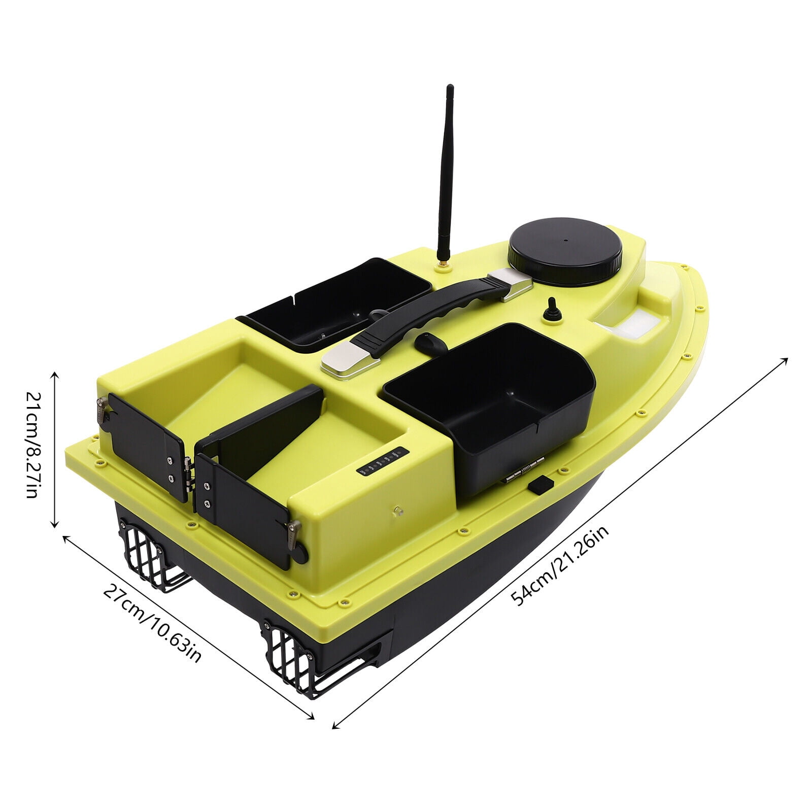 Fishing Bait Boat with GPS 2.4G Remote Control Distance Large-capacity Battery Fishing Bait Boat, Green Bait Boat