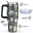 thumbnail image 3 of Cowboy Cactus Cacti 40 OZ Tumbler Cup with Lid and Straw for Water Iced Tea Coffee Smoothie and More, 3 of 5