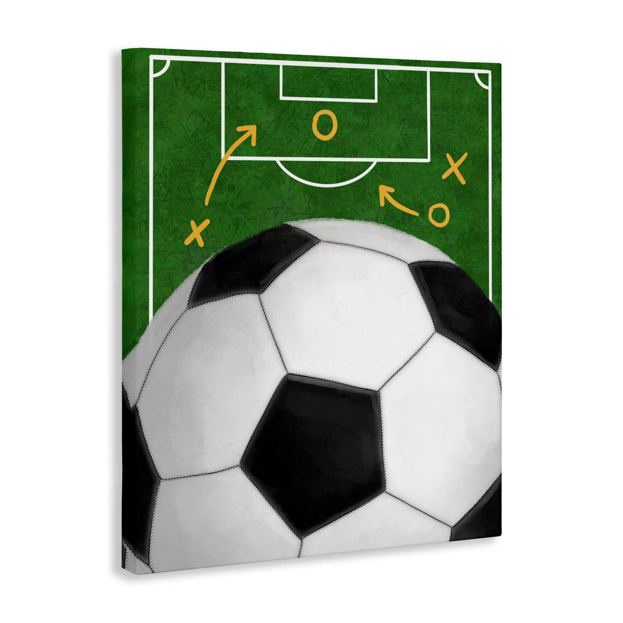 Stupell Industries Soccer Field & Ball Canvas Wall Art, design by Jennifer Stith