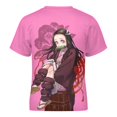 thumbnail image 5 of Kamado Nezuko Kids Short Sleeve Tee Shirt Novelty Crewneck T-Shirts Unisex Summer Blouse Tops for Boys Girls 120CM, 5 of 8