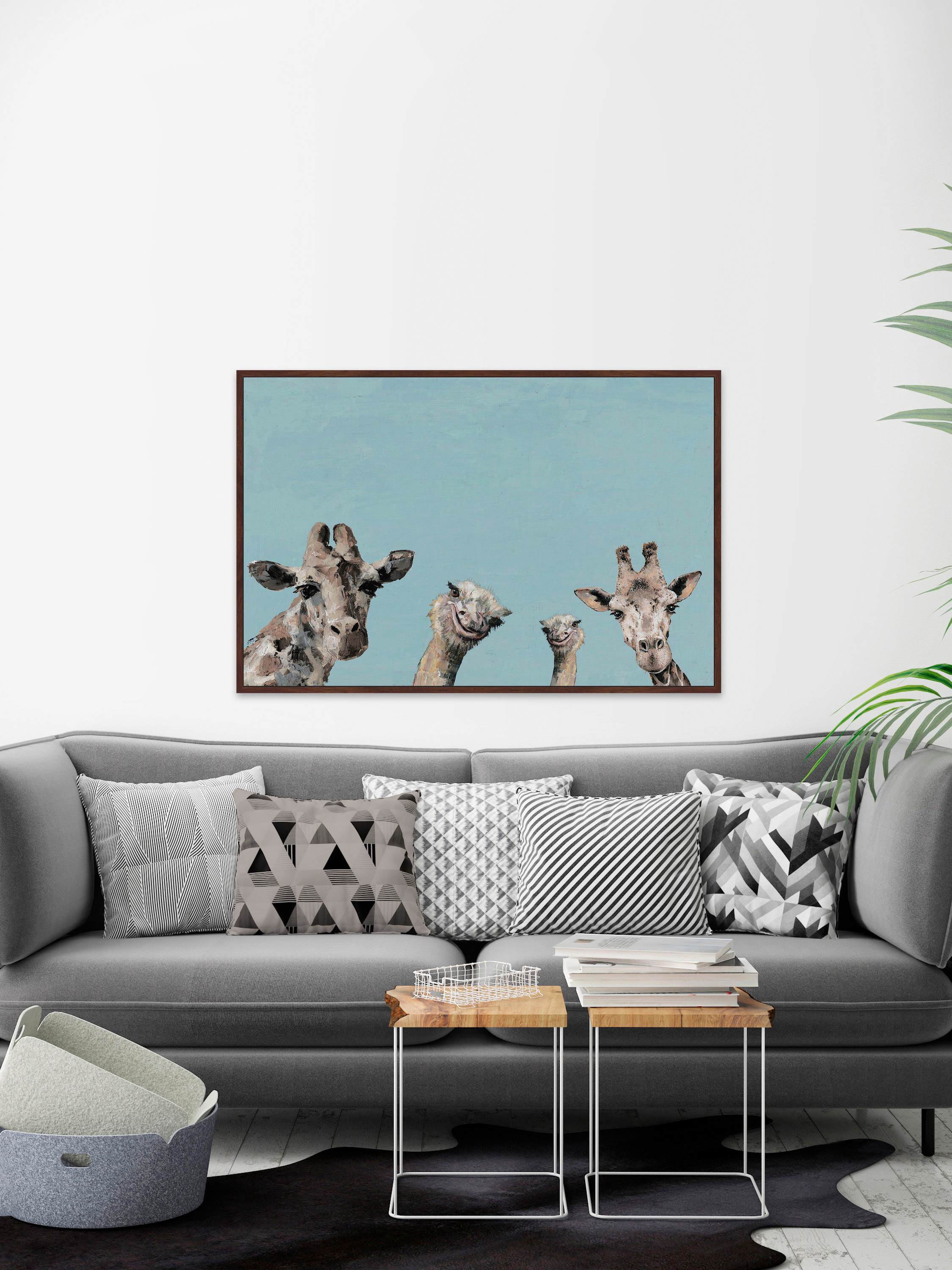Time to Party! Floater Framed Painting Print on Canvas