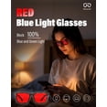 thumbnail image 2 of Gafas Bloomoak con Lentes Rojas para Bloqueo de Luz Azul y Verde con Revestimiento AR, 2 of 8