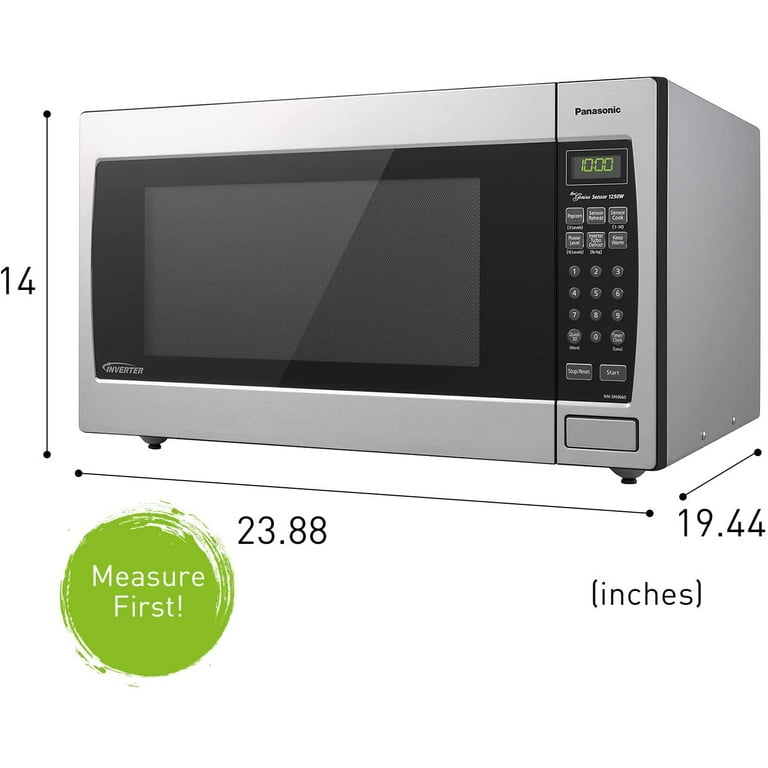 Panasonic Oven with Cyclonic Wave Inverter Technology, 1250W, 2.2 cu.ft. Countertop Microwave with Genius Sensor One-Touch Cooking – NN-SD975S (Stainless Steel/Silver), Stainless - Walmart.com Panasonic Oven with Cyclonic Wave Inverter Technology, 1250W, 2.2 cu.ft. Countertop Microwave with Genius Sensor One-Touch Cooking – NN-SD975S (Stainless Steel/Silver), Stainless - Walmart.com