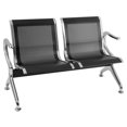 thumbnail image 4 of Waiting Room Chair Reception Office Airport Bank Bench Guest Sofa 2 Seat, 4 of 16