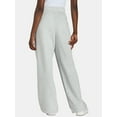 thumbnail image 3 of No Boundaries Soft Fleece Wide Leg Pants, 30” Inseam, 1 or 2-Pack, Women’s XXS-4X, 3 of 3