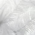 thumbnail image 6 of 8ft Christmas Tree, White Premium Hinged Artificial Christmas Pine Tree with 1349 Branch Tips and Metal Base for Home, Office, Party Holiday Decoration (8ft, White), 6 of 9