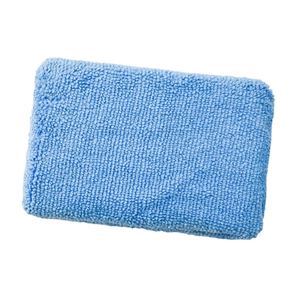 Esponja para lavado de autos, camionetas, SUV, pulido de detalles, almohadillas aplicadoras de cera de microfibra Azul