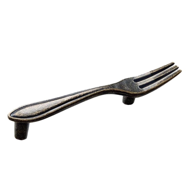 s de pequeña sala con Cuchillo de Tenedor , es de Armario, Accesorios de pequeña sala Creativos con Tornil Horquilla de bronce Colco Manilla para tirar