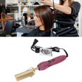 thumbnail image 3 of Hair Straightener Brush Stylish Rhinestones Fast Heating Straightener Comb for Hair Styling Rose Red US Plug 110V, 3 of 9