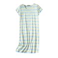 thumbnail image 4 of Jiyugala Nightgowns for Women Cotton Sleep Shirts Womens Nightgown Short Sleeves Print Night Shirts Soft Sleepwear, 4 of 4