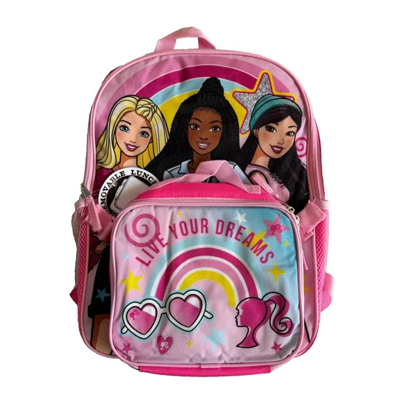 Barbie 16" Backpack with Lunch Bag- LOVE YOUR DREAMS- B24BA60499