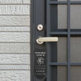 thumbnail image 1 of Nestingho Colgante De Puerta Para Sala De Reuniones En Cuero Negro Doble Lado Por Favor, 1 of 7