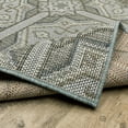 thumbnail image 3 of HomeRoots 10' x 13' Blue and Gray Geometric Stain Resistant Indoor Outdoor Area Rug, 3 of 10