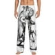 thumbnail image 1 of Fotbe Capybara Riding Bicycle Pantalones de Pijama para Hombre, Pantalones de Dormir, Pantalones de Casa con Cintura Ajustable y Bolsillos-3X-Large, 1 of 6