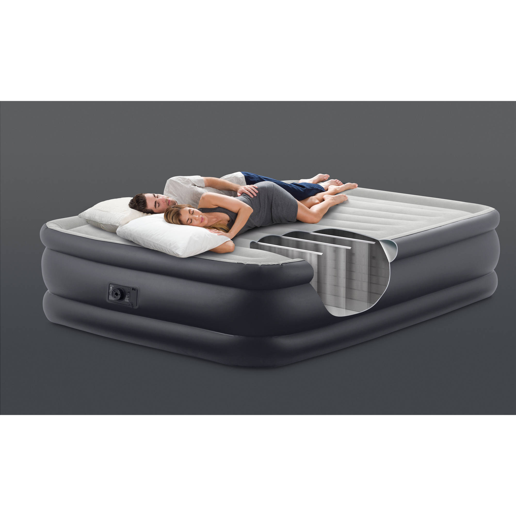 Intex 22" Queen Raised Downy Fiber-Tech Airbed with Built-In Pump - image 3 of 4