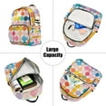 thumbnail image 5 of FORMRS Mini Backpack Purse for Women Travel Daypack Casual Shoulder Bag, Yellow Circles, 5 of 7