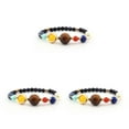 thumbnail image 1 of Ruiboury Solar Systems Bracelet Men Women Handmade Adjustable Replacement Easy Matching Bangle Jewelry Ornament Birthday Gift Type 2 3PCS, 1 of 1