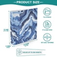 thumbnail image 6 of ALAZA Marble Liquid Hardcover 3 Ring Binder 1.5" Round Rings Interior Pockets Binders Organizer 2 Pack, 6 of 9