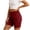 Wine, variant on Summer Shorts for Women Casual Elastic High Waisted Comfy Lightweight Beach Shorts for Travel & Vacation