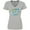 AC-Heather Grey, variant on Inktastic Hooked on Jesus Christian Women's V-Neck T-Shirt