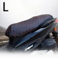 thumbnail image 4 of Funda de Cojín para asiento de motocicleta Sunnimix protección Universal antideslizante flexible PU, 4 of 8