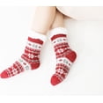 thumbnail image 2 of Fluffy Thermal Sherpa Slipper Socks, 3 Pairs for Women, Ultra Soft Christmas Winter Non Skid, 2 of 9