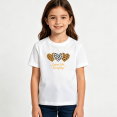 thumbnail image 2 of Girls Graphic Tees Animal Print Hearts Kids T Shirt Enjoy Life 100% Cotton Short Sleeve Soft Tops 4-13Y, 2 of 5
