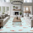 thumbnail image 5 of Summer Swimmers Area Rug 5x7 Washable Rug Non Slip Cartoon Swimming Girls Boys Sports Large Area Rug Soft Stainresistant Indoor Floor Carpet for Living Room Bedroom Home Office Dining Room Nursery, 5 of 7