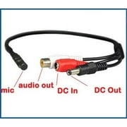 Evertech 2 Pcs Mini Microphone for Home Office Security Camera DVR System