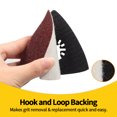 thumbnail image 3 of SPEEDWOX 30 Pcs Hook and Loop Triangle Sandpaper 60 Grit 80mm 3-1/8 Inches for Oscillating Multi Tool Detail Sander Sanding Discs Triangle Sanding Pads, 3 of 7