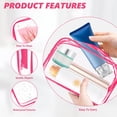thumbnail image 3 of Bolsa de maquillaje transparente AURUZA, portátil, de viaje, aprobada por la TSA, 3 of 7