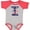 Baseball Heather and Red, variant on Inktastic Military Uncle Proud Nephew Boys or Girls Baby Bodysuit