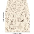 thumbnail image 3 of Wooowa Easter Festival Theme Table Runner with Bunny Egg Floral Print, for Holiday Party Dining Table and Home Scene Decoration, 3 of 6