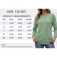 thumbnail image 5 of MOSHU 3 Pack Pullover Sweatshirts for Women Crew Neck Long Sleeve Shirts Casual Loose Fit Sweatshirts Curved Hem Tunic Tops, 5 of 9