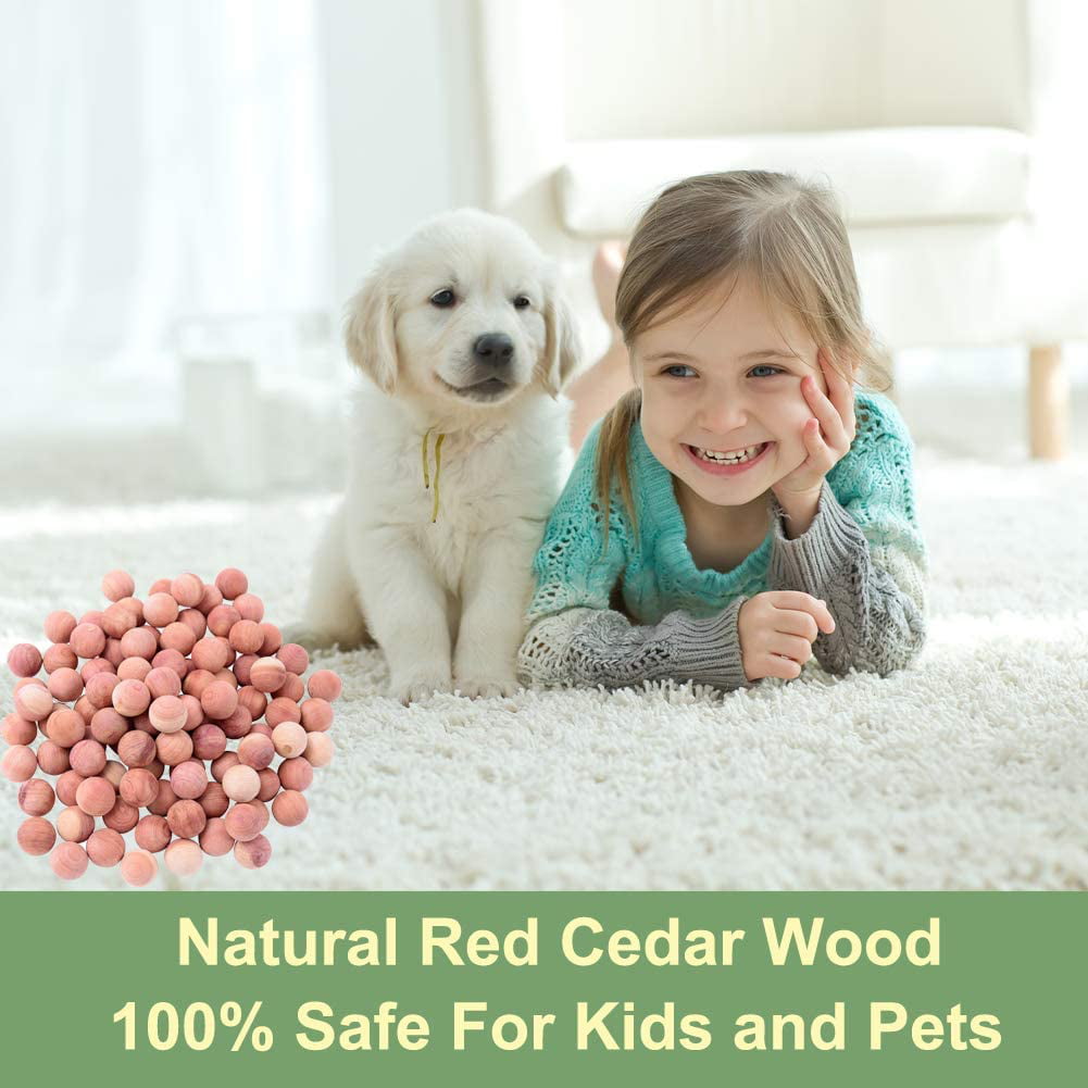 Visland Cedar Balls Clothes Moth Repellant - Wood Camphor Balls for Closet/Drawers,  Protect Clothing Moth Balls, Non-Toxic, Long Lasting, Family Safe, Smells  Great 