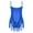 Royal Blue, variant on Girl's Red Adjustable Spaghetti Strap Sequins Leotard with Skirt, Size 6