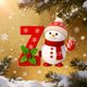 thumbnail image 5 of Adornos navideños con letras del alfabeto | Set de 26 adornos con letras para decoración navideña DIY | Colgantes acrílicos para el hogar, la oficina y el árbol de Navidad, 5 of 6